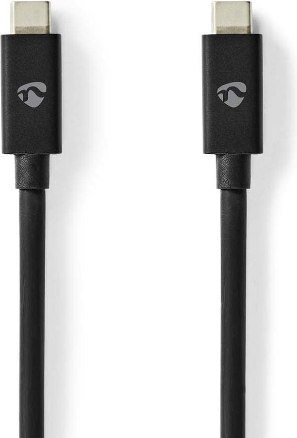 Nedis USB-Kabel USB 4.0 Gen 2x2 USB-CTM Stecker USB-CTM Stecker 240 W 8K@60Hz 20 Gbps Ve (2 m, USB 4.0), USB Kabel