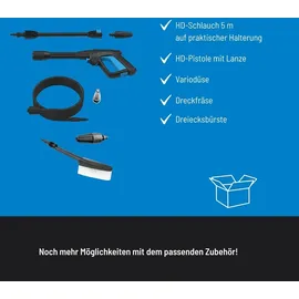 Güde GHD 1800-135 Hochdruckreiniger 1800 W 135 bar 468 l/h inkl. Zubehör