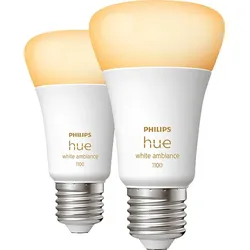 PHILIPS Hue White Ambiance E27 Doppelpack 2x1100 LED Lampe Warmweiß bis Kaltweiß