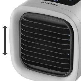 Tectake tectake® Luftkühler, 3in1, 5 Geschwindigkeits- und 2 Kühlstufen, Wassertank 250 ml, mit verstellbaren Lamellen