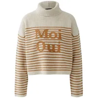 Oui Rollkragenpullover in Camel - 44