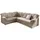 DOMO collection Ecksofa DOMO COLLECTION "Papenburg B/T/H: 242/190/84 cm L-Form", braun, B:242cm H:84cm T:190cm, Struktur ( 90% Polyester, 10% Polyacryl);Microfaser PRIMABELLE (100% Polyester);Kunstleder SOFTLUX;Luxus-Microfaser (100% Polyester), Sofas, Ecksofa, wahlweise