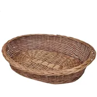 vidaXL Hundekorb aus Weide Natur 90 cm braun