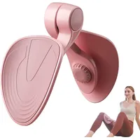 Oberschenkeltrainer Beckenbodentrainer Beintrainer, Beintrainer für Zuhause Beine Trainingsgerät für Zuhause Damen, Trimmer-Innenschenkel, Arm-Bein-Trainer, Sport-Schlankheitstraining (Rosa)
