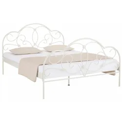 Metallbett »TOPSELLER!«, mit aufwendiger Verzierung, romantischer Stil, weiß, , 602376-0