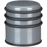 Relaxdays Türstopper mit Gummiringen, Anthrazit,Schwarz