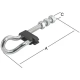 Vormann Schaukelhaken verzinkt 180 x 10.6 mm
