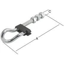 Vormann Schaukelhaken verzinkt 180 x 10.6 mm