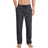 SCHIESSER Herren Lange Schlafhose Web - Mix + Relax Pyjamaunterteil, Dunkelblau_163842, 56/ 2XL EU