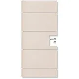 aixFOAM Akustikplatte DOORIE, Tür-Außenseite, Set, 86 x 198,5 x 5 cm, Filz und Schaumstoff, cremeweiß