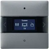 Theben 4802418 LUXORliving-Raumcontroller, integrierter Raumtemperaturregler, Farbe silber LUXORliving iON8 SR