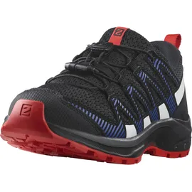 Salomon Xa Pro V8 Wanderschuhe - Black / Lapis Blue / Fiery Red - EU 39