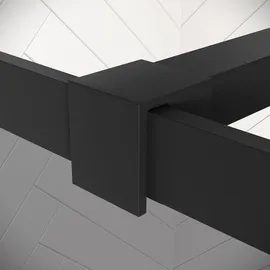 Badplaats Essos Walk-In-Dusche 70 x 200 cm Schwarz getönt