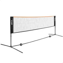 Aktive 54175 - Volleyball- und Badmintonnetz mit verstellbarer Höhe, Maße 505x101x157/91, inkl. Tragetasche, Volleyballnetz, Volleyball- und Badmintonnetz
