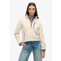 Superdry für Damen. W2012341A Outdoor Fleece Half Zip Fleece beige (XS), Lässig, Polyester