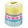 Folia Washi Tape Neon Pink 5 Rollen je 10m Breite 2x15mm 1x10mm 2x5mm