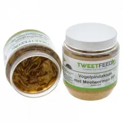 Erdnussbutter mit Mehlwürmern für Gartenvögel Pro 6 Stück