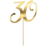 Partydeco Cake Topper 30. 20,5cm one size
