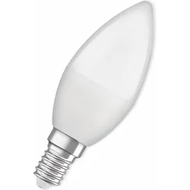 Osram LED Kerzenlampe STAR Classic B LED-Lampe Weiß 4000 K 4 W E14 matt 4,9W wie 40W neutralweißes Licht