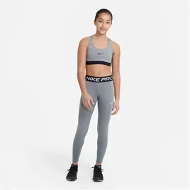 Nike Pro Leggings Mädchen carbon heather/white M 137-146 cm