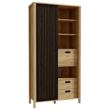 Forte Highboard Jytana 0 x 0 x 0 cm Schwarz/Eichefarben