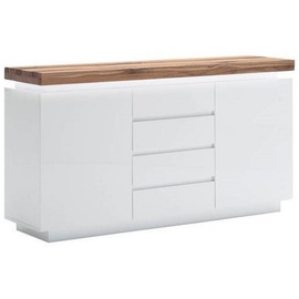 MCA Furniture Romina 150 x 81 x 40 cm weiß/eichefarben