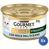 6x Gourmet Gold Dosen Streifen 85 Gramm Fisch Dell' Oce Made IN Italy