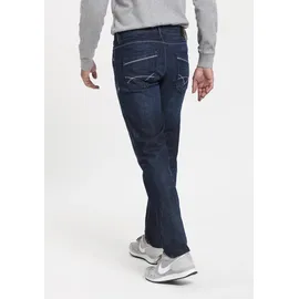 Bruno Banani Straight-Jeans »Dylan« gerade Beinform, Used-Waschung, niedrige Leibhöhe Bruno Banani blue