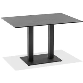 Niehoff Bistro Tisch Gartentisch 140 x 95 x 74 cm Anthrazit/Grau