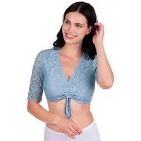 Spieth & Wensky Dirndlbluse Dirndlbluse - ANSBACH - hellblau blau 38