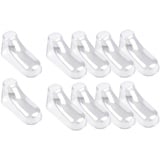 Perfeclan 10 Stück durchsichtiger Baby-Schuhspanner, tragbar, praktisch, langlebig, Vitrine, Stiefelhalter, formt die Aufbewahrung für Säuglingssocken, Booties, 10CM - 10CM