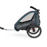 Qeridoo QUPA 2 Kinderanhänger blau