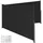 Tectake Seitenmarkise 160 x 600 cm schwarz Aluminium