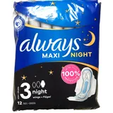 Always Maxi Night 12 Binden Damen Gr.3 mit Flügel