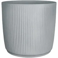 Scheurich Linetto 30, Pflanzgefäß/Blumentopf/Pflanzkübel, rund, Farbe: Stony Grey, hergestellt