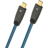 Oehlbach USB-C® Kabel USB-C® Stecker 3 m Petrol Geflechtschirm, vergoldete Steckkontakte D1C9568