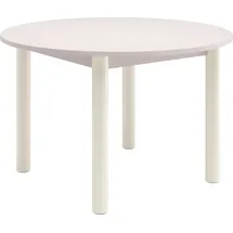 Tom Tailor Esstisch TOM TAILOR HOME "COLOR TABLE", weiß (light taupe 07, off, weiß 02, light taupe 07), B:120cm H:76cm T:120cm, Tische, Esstisch, Esstisch, 4-Fuß, 3 Größen, 3 Dekorfarben, 4 Fußfarben, ABS-Kante