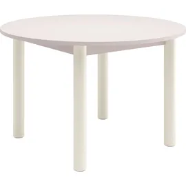 Tom Tailor Esstisch TOM TAILOR HOME "COLOR TABLE", weiß (light taupe 07, off, weiß 02, light taupe 07), B:120cm H:76cm T:120cm, Tische, Esstisch, Esstisch, 4-Fuß, 3 Größen, 3 Dekorfarben, 4 Fußfarben, ABS-Kante