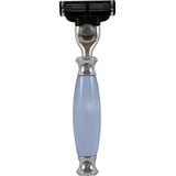 Hans Baier Exclusive Nassrasierer Rasierer Gillette Mach3, Griff aquamarin