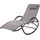 Garden Pleasure SIROS Schaukelliege 177 x 63 x 106 cm Grau