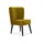 Konsimo Cocktailsessel Duco Velours 63 x 89 x 65 cm Gelb/Schwarz
