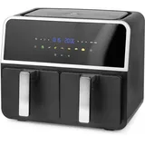 EMERIO Doppel-Heißluftfritteuse AF-132833 schwarz
