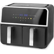 EMERIO Doppel-Heißluftfritteuse AF-132833 schwarz
