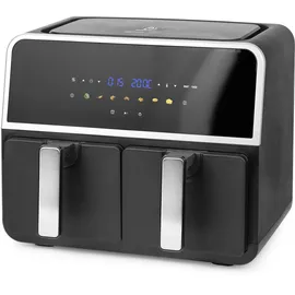 EMERIO Doppel-Heißluftfritteuse AF-132833 schwarz