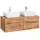 WELLTIME Waschbeckenunterschrank WELLTIME "Davos", braun (eichefarben, eichefarben), B:120cm H:55cm T:47cm, Schränke, Waschbeckenunterschrank, Badmöbel, Waschtisch inkl. Waschbecken, Breite 120 cm