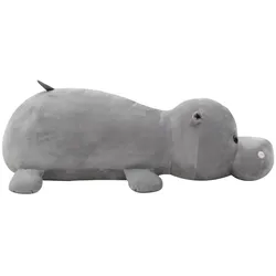 Hippo Kuscheltier Plüsch Grau