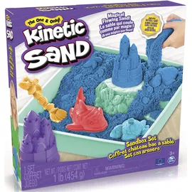 Spin Master Kinetic Sand Sandbox Set blau 454 g