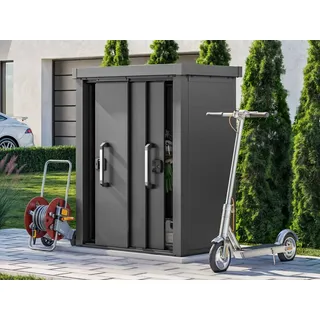 primeyard 120 x 78 cm Gartenschrank L, anthrazit - (GFPV00921)
