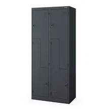 Jan Nowak Spind Schrank L-Form JULIA 185 x 80 x 45 cm Anthrazit)