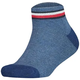Tommy Hilfiger Kinder Quarter-Socken im Pack - ICONIC SPORTS, Frottee-Sohle Blau 39-42